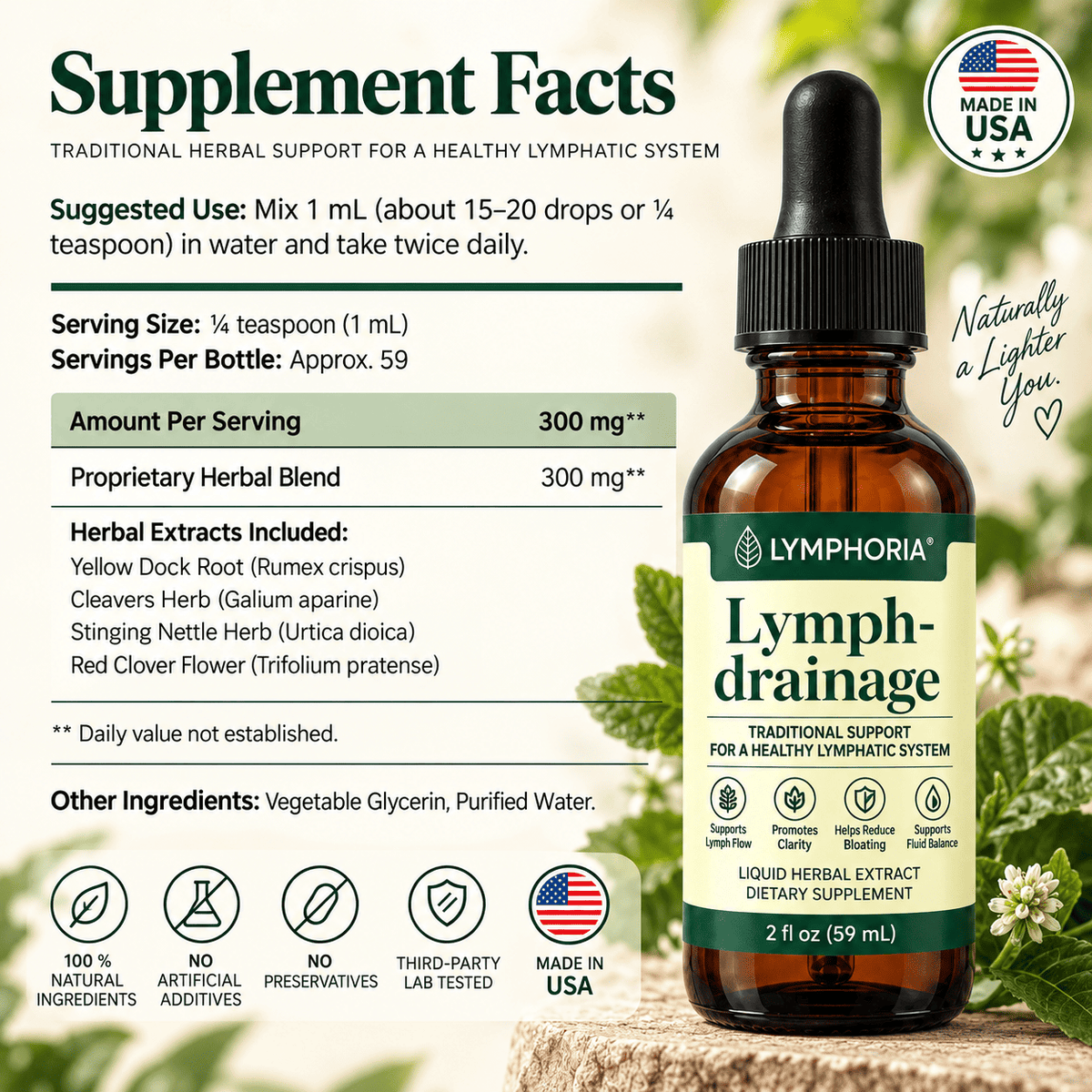 Lymphoria™ | Daily Herbal Drops for Lymphatic Support