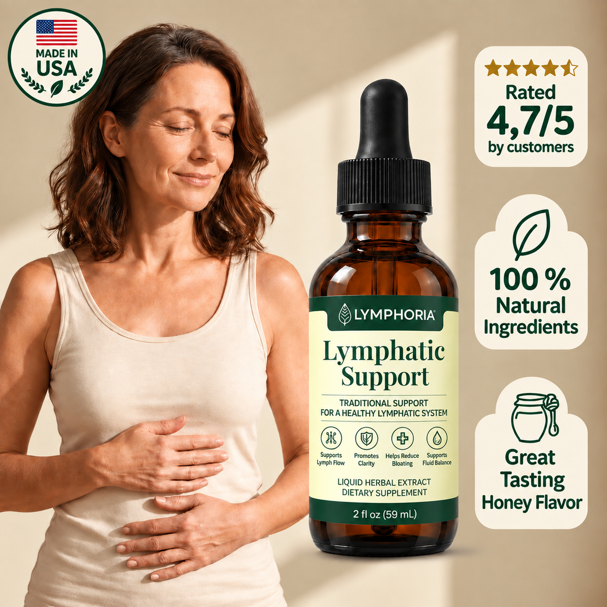 Lymphoria™ | Daily Herbal Drops for Lymphatic Support