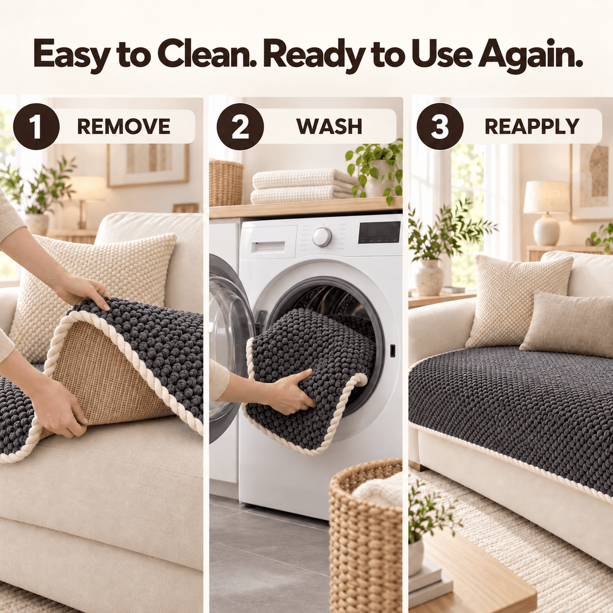 SofaShield™ | Washable Couch Cover for Homes with Pets