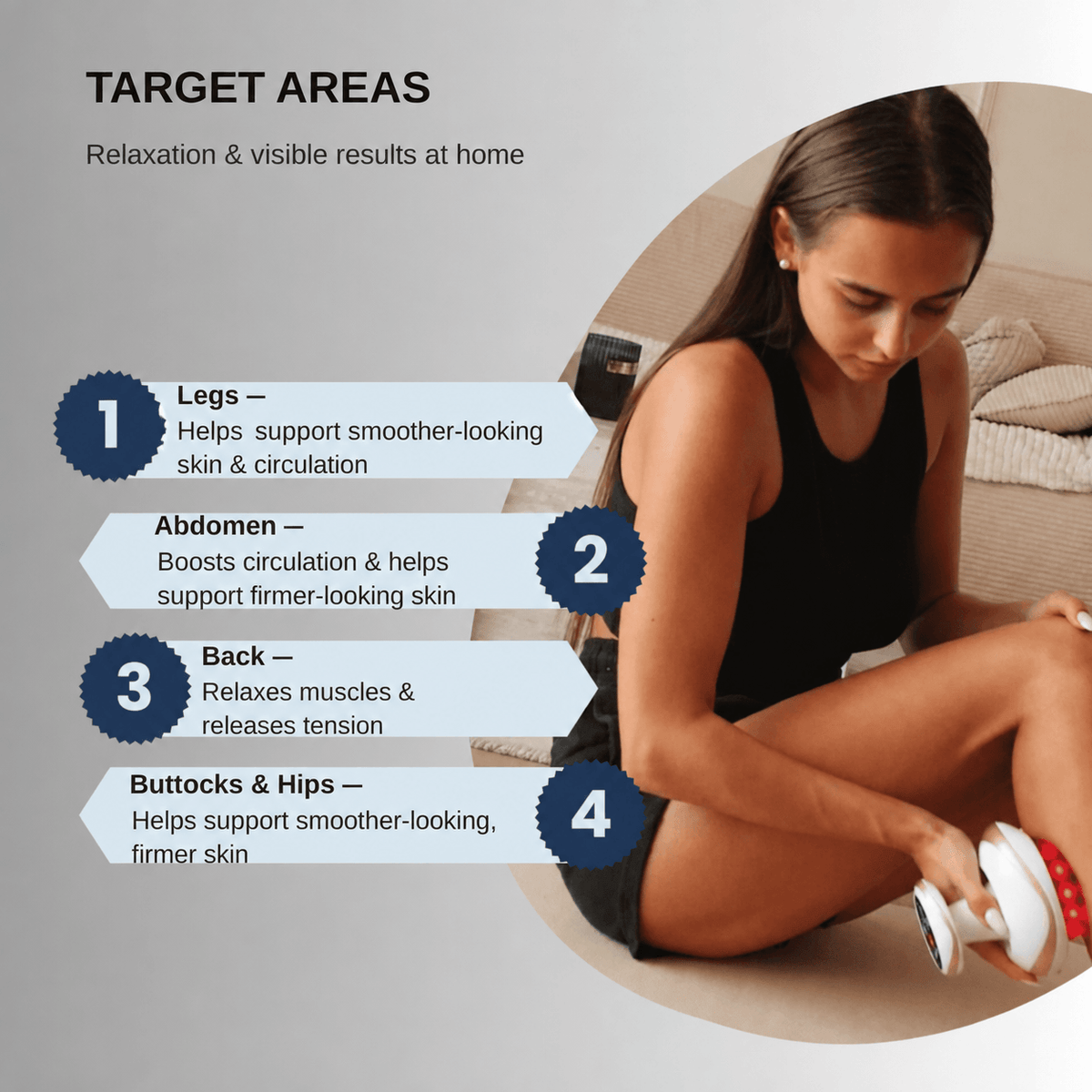 SculptFlow | Deep-Tissue Massager for Lighter-Feeling Legs & Smoother-Looking Skin