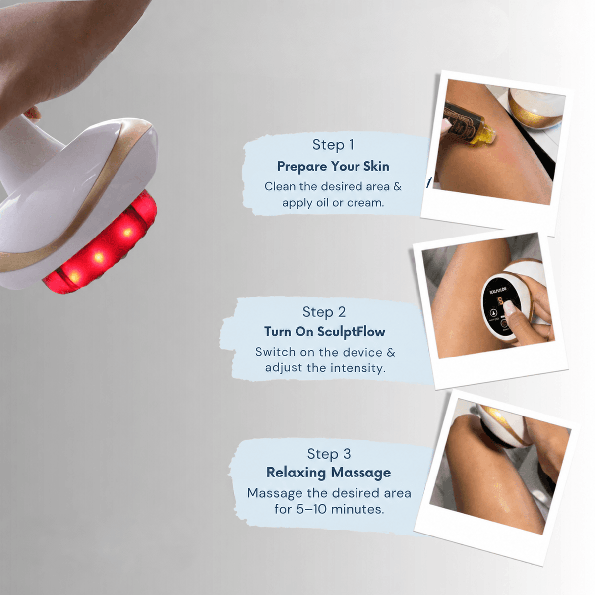 SculptFlow | Deep-Tissue Massager for Lighter-Feeling Legs & Smoother-Looking Skin