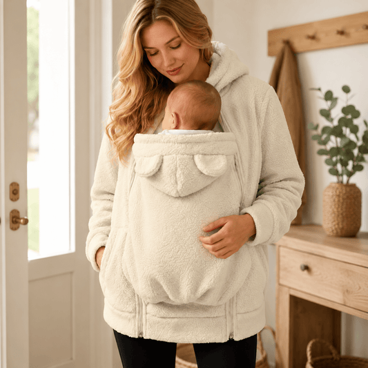 CozyNest | Teddy Fleece Babywearing Hoodie