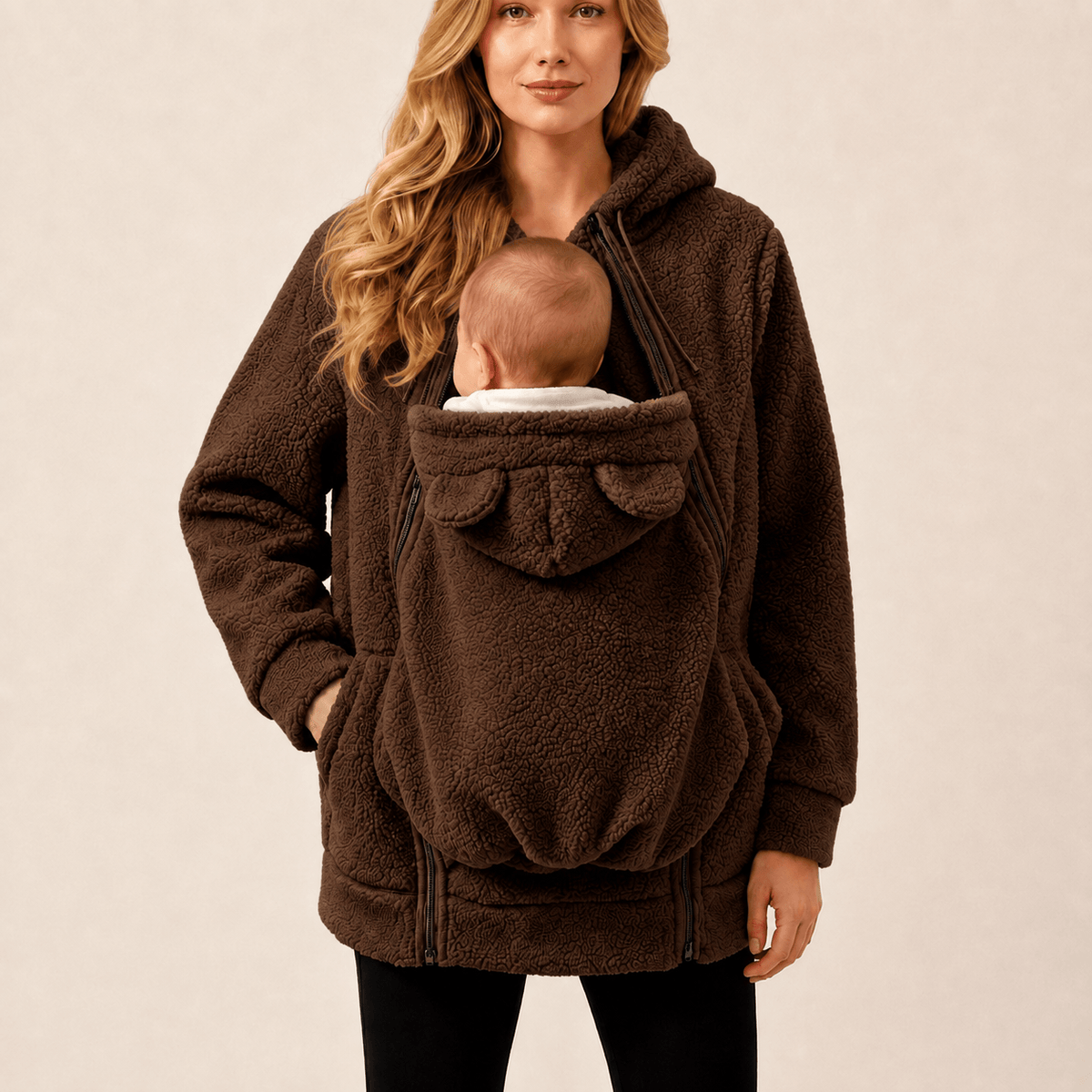 CozyNest | Teddy Fleece Babywearing Hoodie