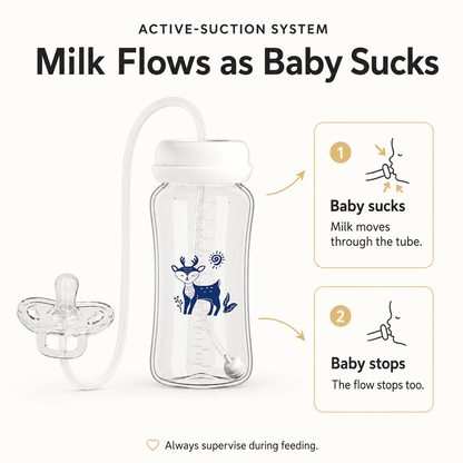 LullaSip | 3-in-1 Hands-Free Baby Bottle