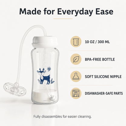 LullaSip | 3-in-1 Hands-Free Baby Bottle