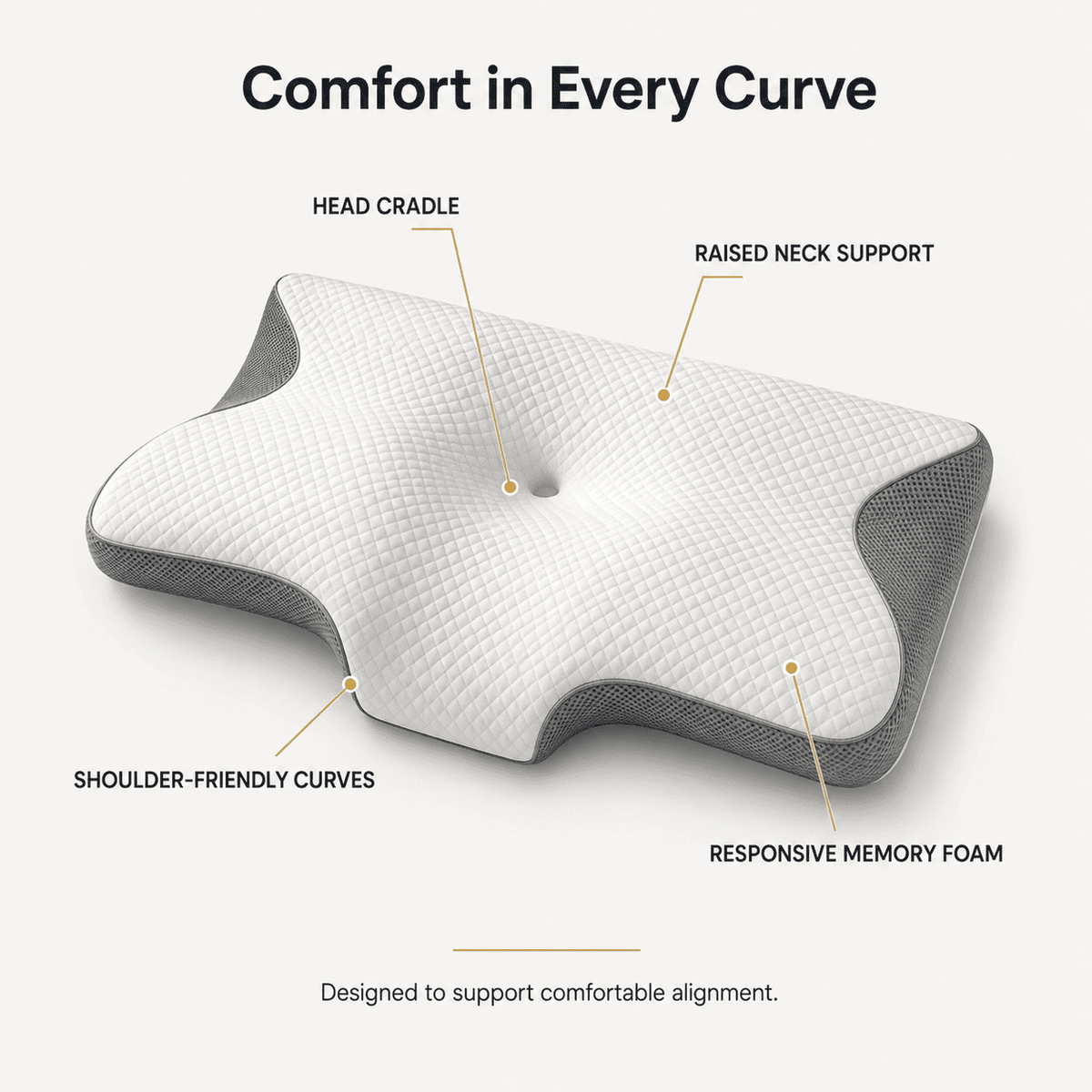 CloudRest | Ergonomic Memory Foam Pillow