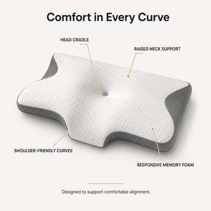 CloudRest | Ergonomic Memory Foam Pillow