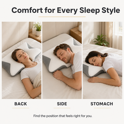 CloudRest | Ergonomic Memory Foam Pillow