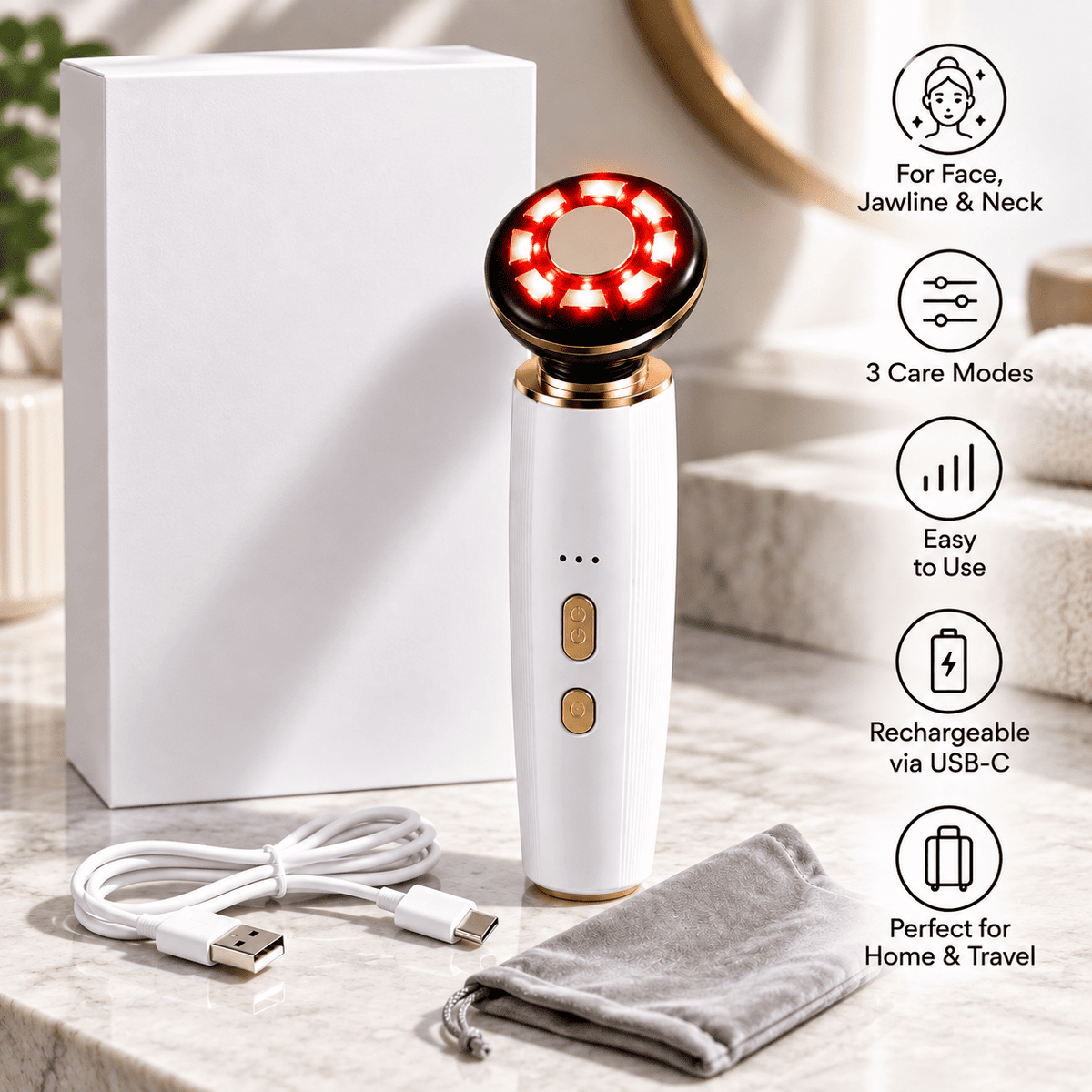 GlowLift™ | Facial Care & Massage Device