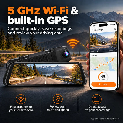 DriveView | 4K Dash Cam with Front & Rear Camera