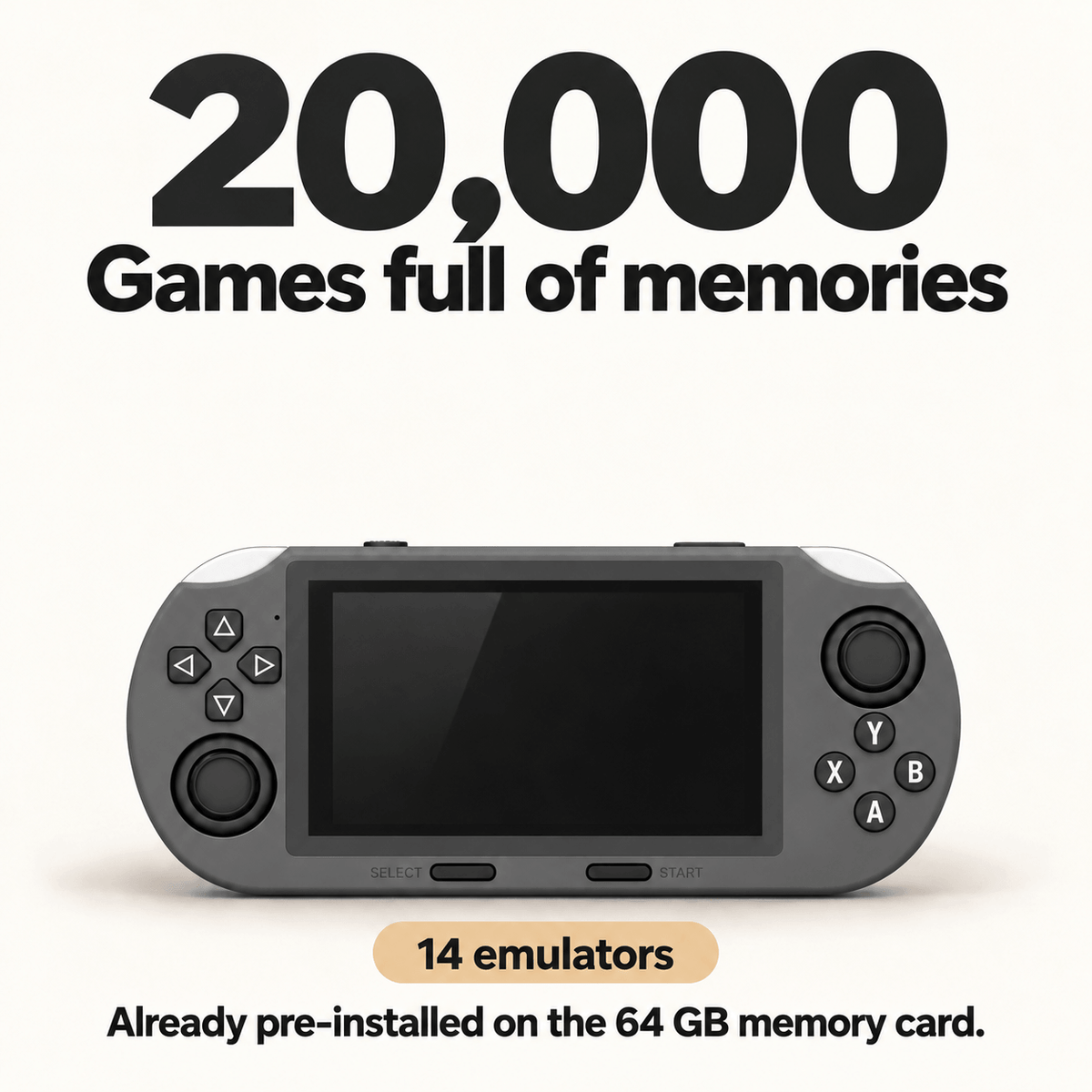 RetroGo™ – Retro Handheld Console with 20,000 Games