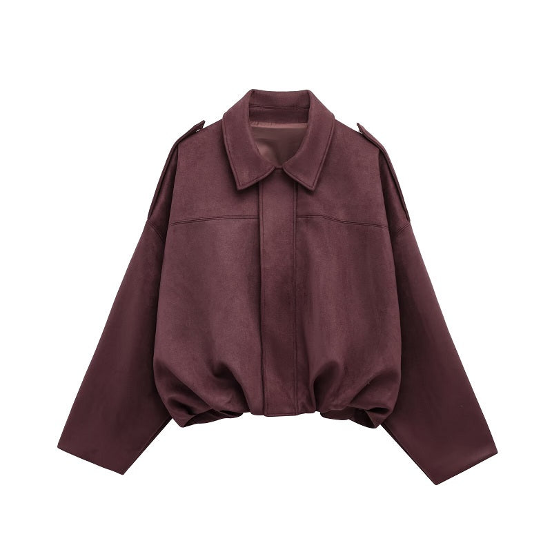 Women’s Vintage Oversized Zip-Up Jacket