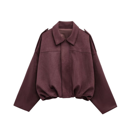 Women’s Vintage Oversized Zip-Up Jacket