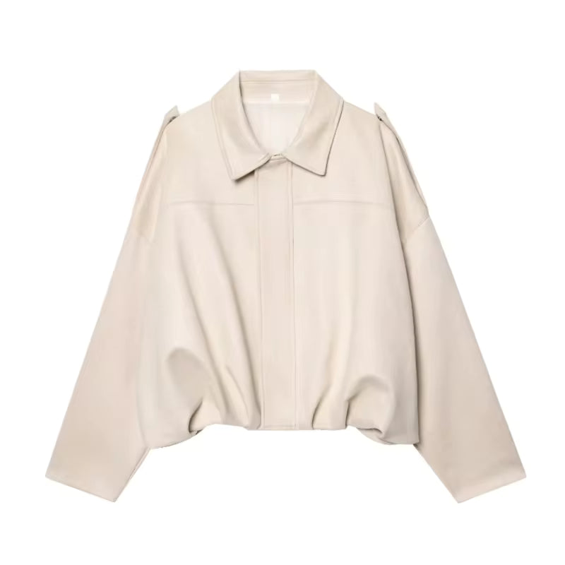 Women’s Vintage Oversized Zip-Up Jacket