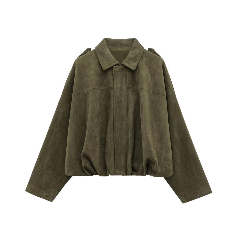 Women’s Vintage Oversized Zip-Up Jacket