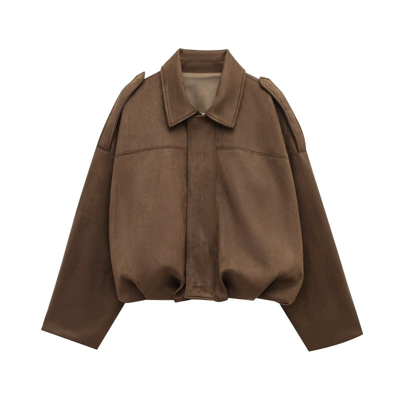 Women’s Vintage Oversized Zip-Up Jacket