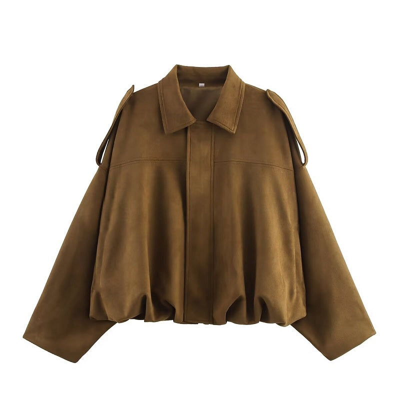 Women’s Vintage Oversized Zip-Up Jacket