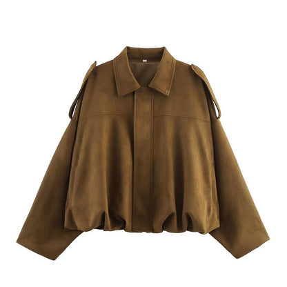 Women’s Vintage Oversized Zip-Up Jacket