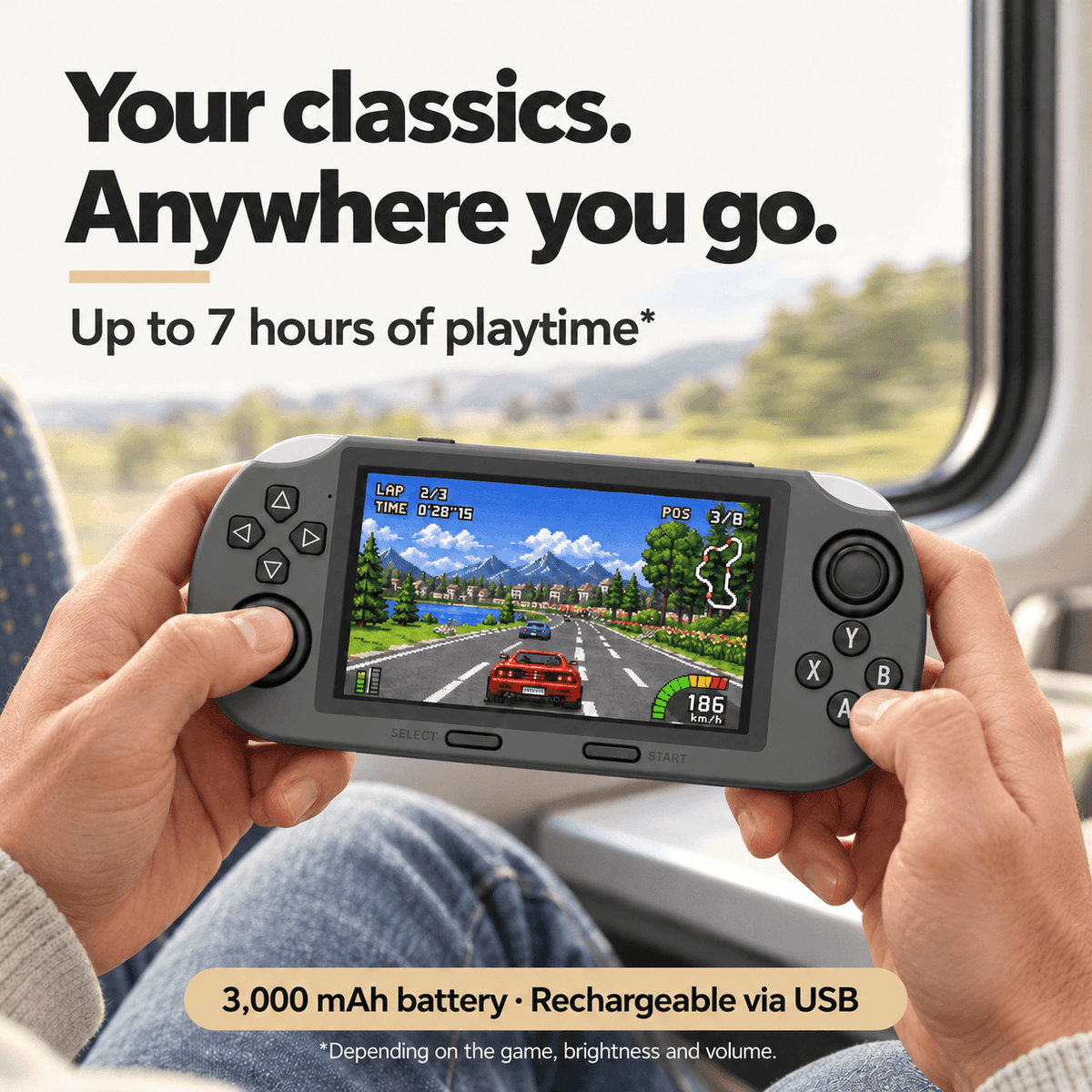 RetroGo™ – Retro Handheld Console with 20,000 Games